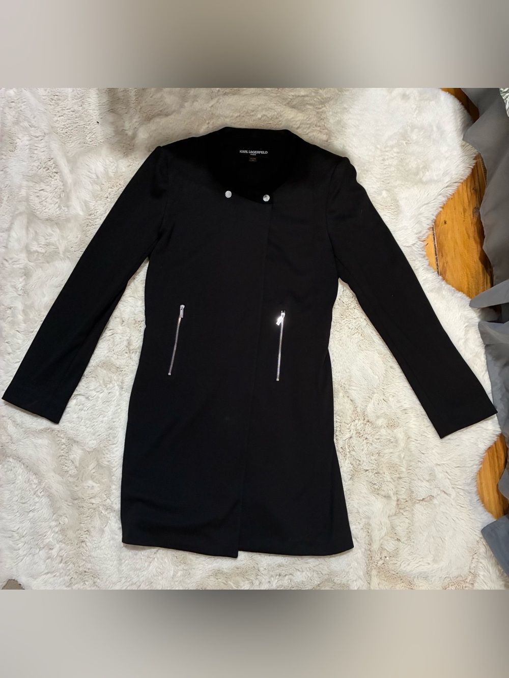 Karl Lagerfeld Black Long-Sleeve Jacket